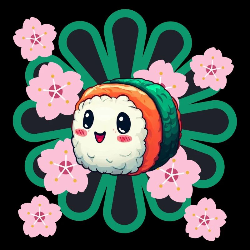 Sushi heureux