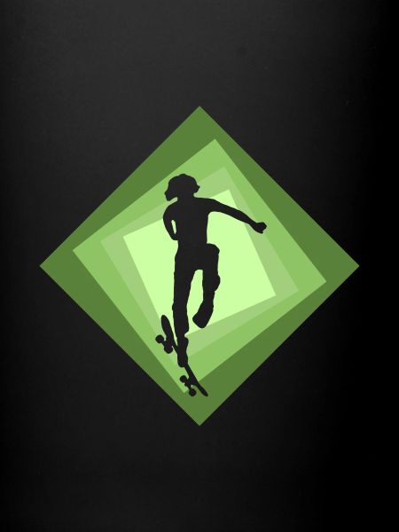 Halfpipe Skateboarder