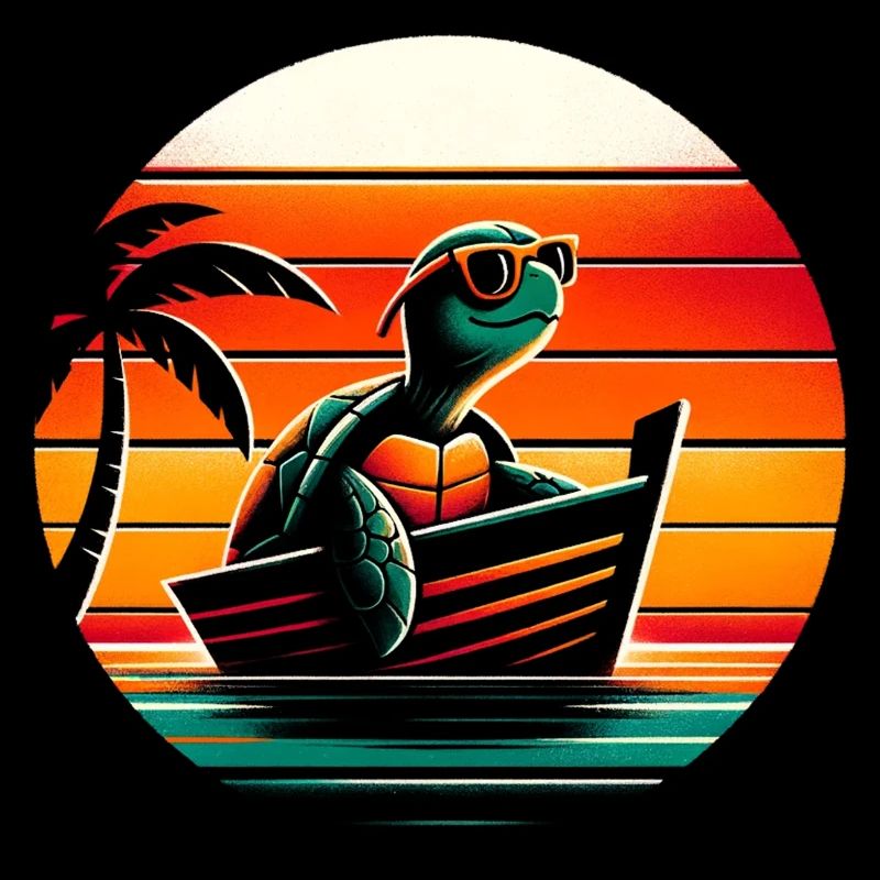 Turtle Boat Sailing