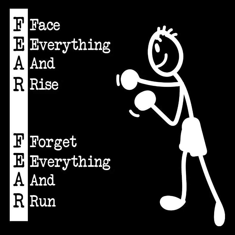 Strichmännchen Boxer Kampfgeist positiv Stärke