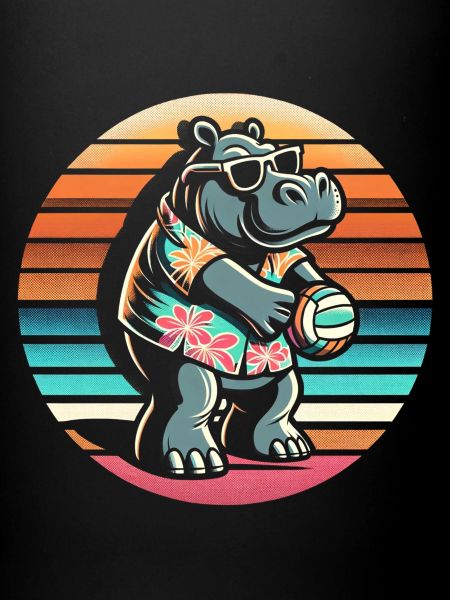 Volley-ball hippopotame