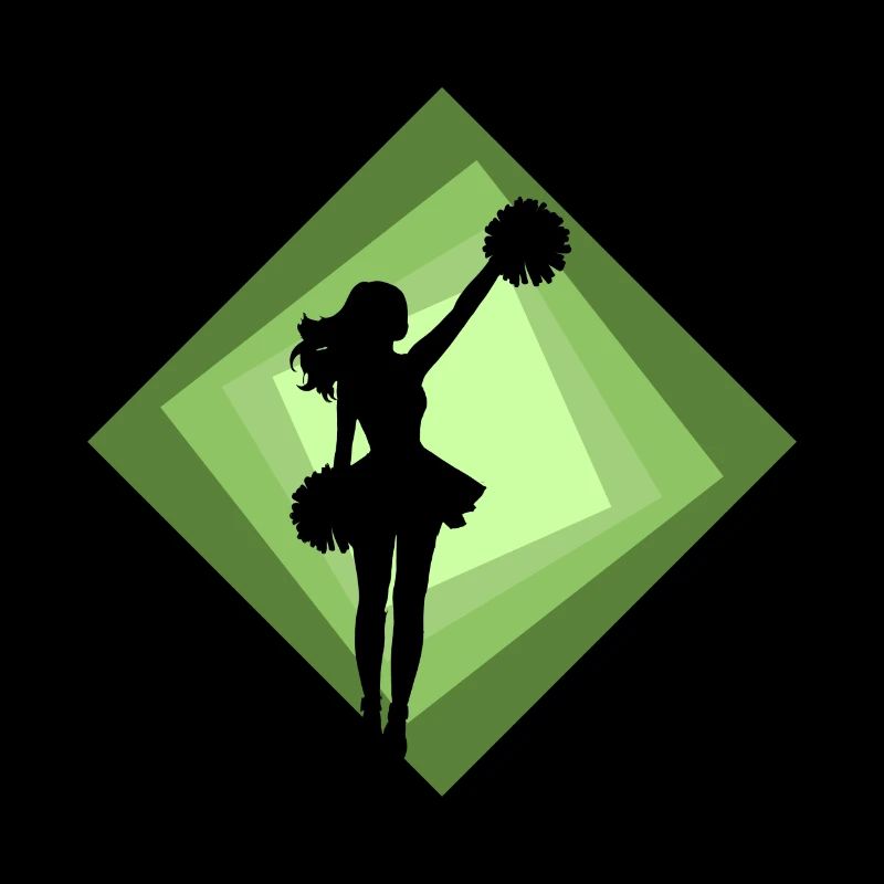 Cheerleader Mädchen Bommel