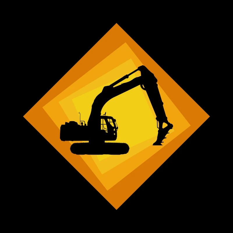 Bagger Bauarbeiter Bagger