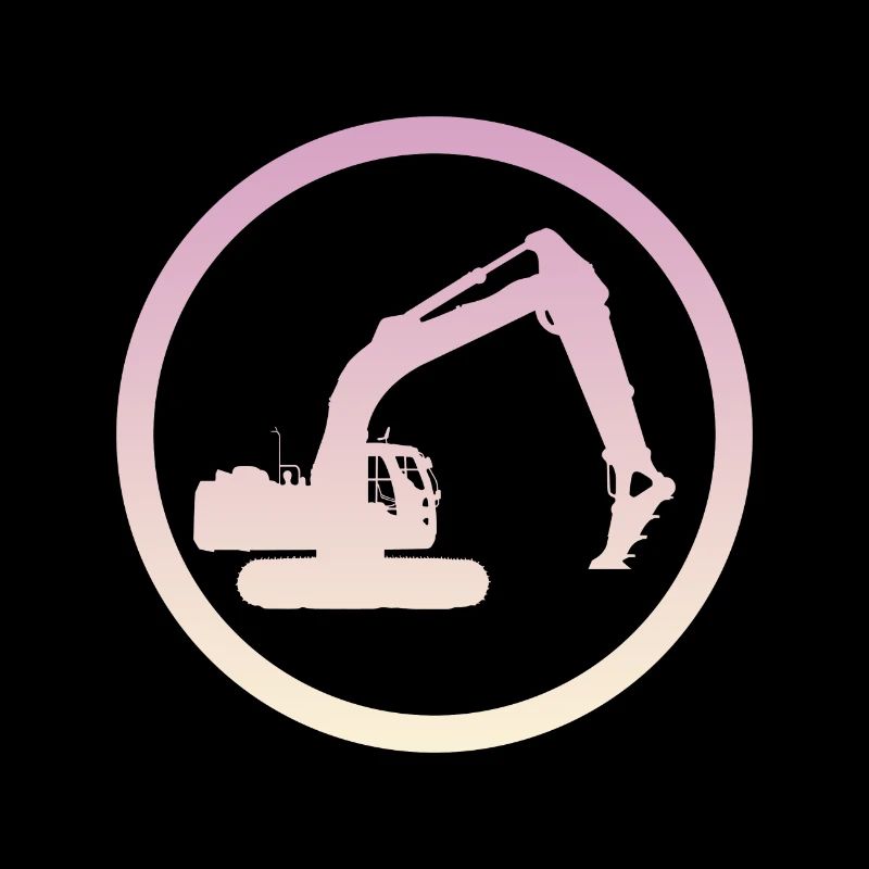 Baggerfahrer Baustelle Baggerfahrerin