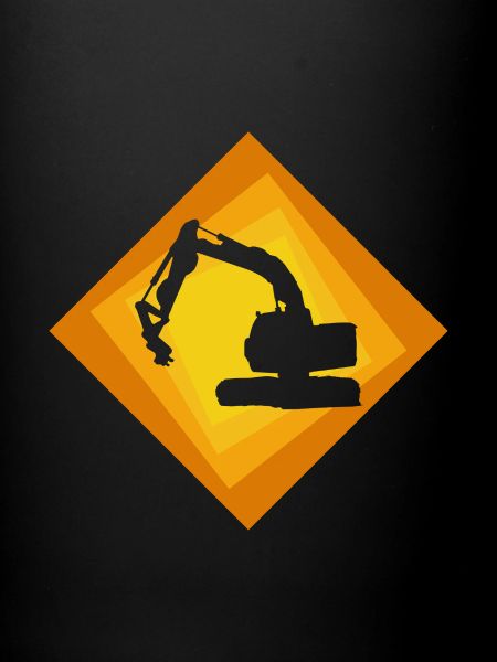 Bagger Baggerfahrerin Baustelle