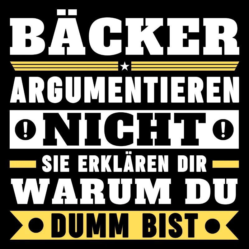 Bäcker argumentieren nicht