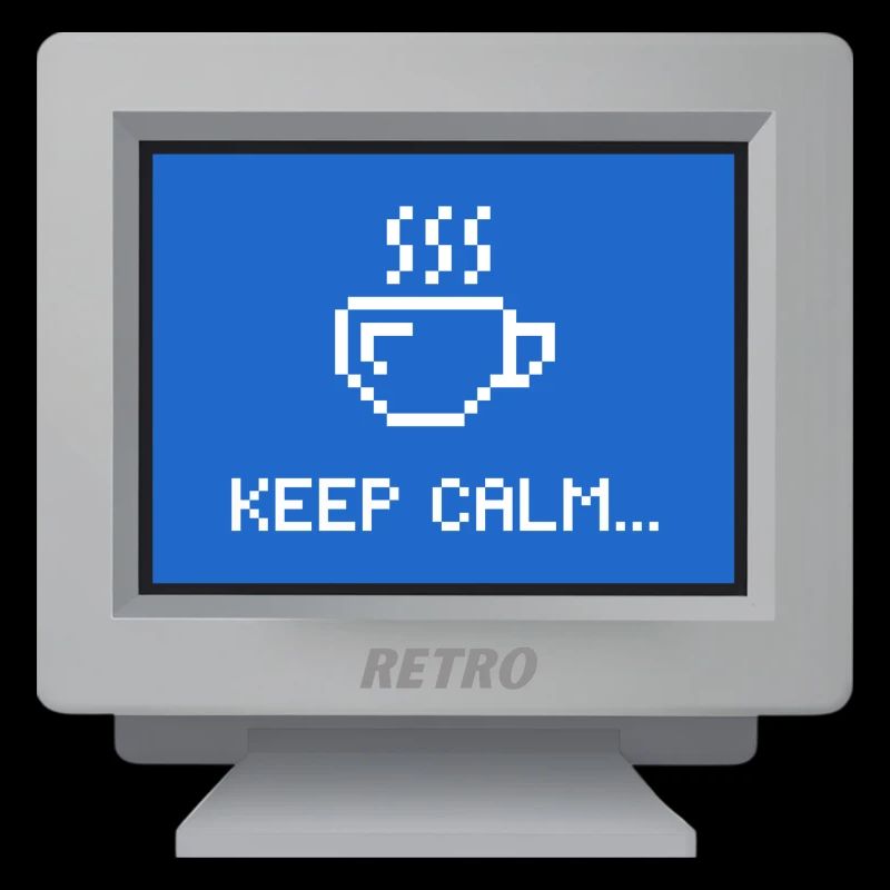 CRT "Keep Calm" Hintergrundbild