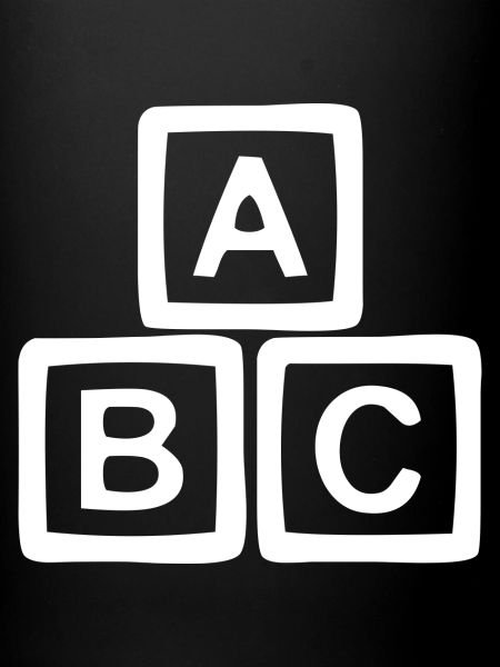 ABC Block Sign Style
