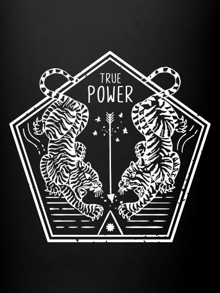 True Power - Twin Tiger - Illustration - hvid
