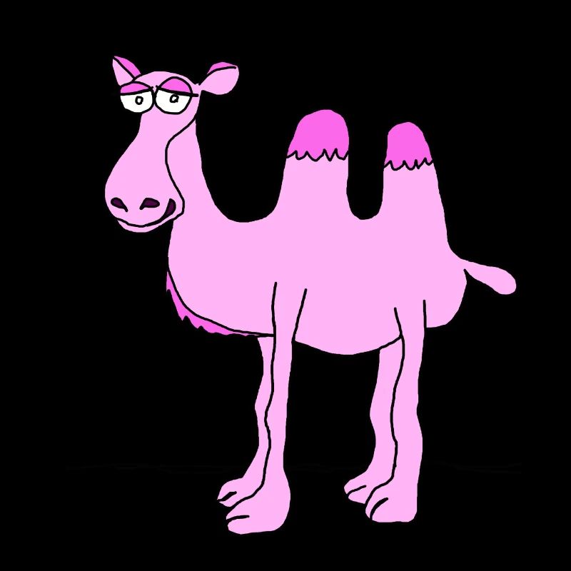 Chameau rose