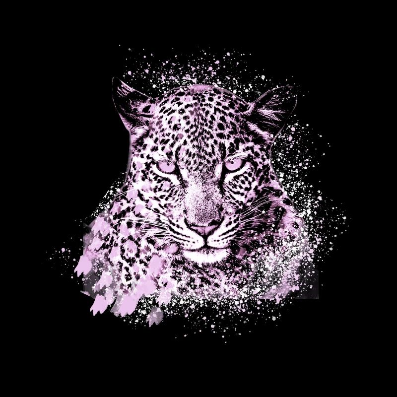 léopard de neige,chat,léopard,rose,chat sauvage