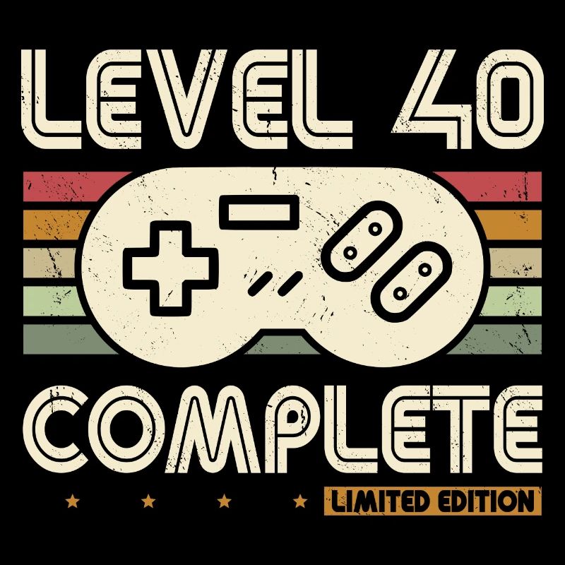 40e anniversaire niveau 40 Complete Retro cadeau