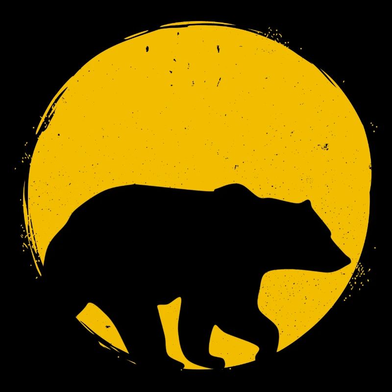 Bear Scandinavia Silhouette Sun Gift