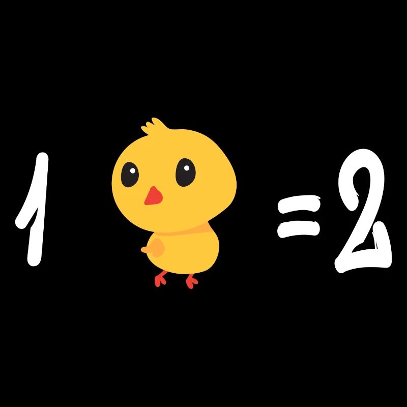 Un poussin égal deux