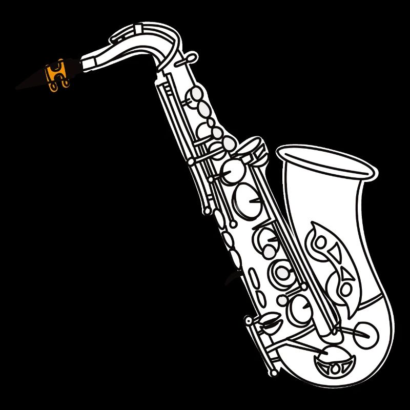 Saxophone Drawing