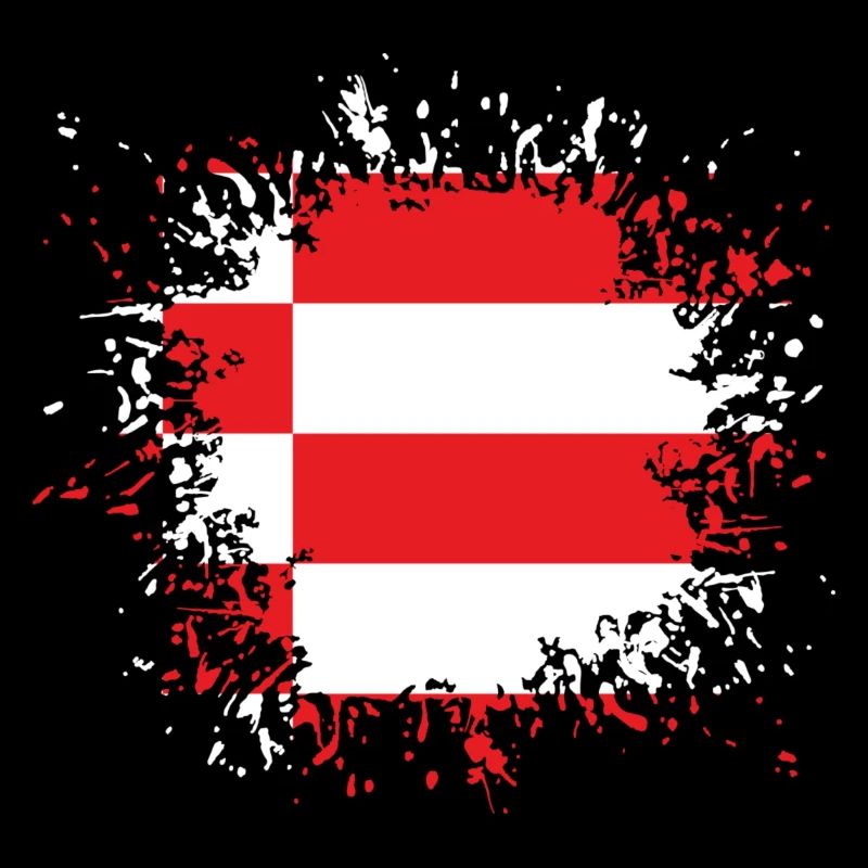 Bremen Flagge Farbspritzer Fleck Klecks