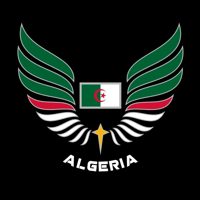 ALGERIA - Drapeau Algérie Pays Sport Wings