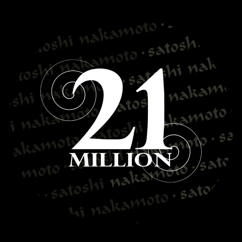 21 Million Bitcoin Tshirt Satoshi Nakamoto
