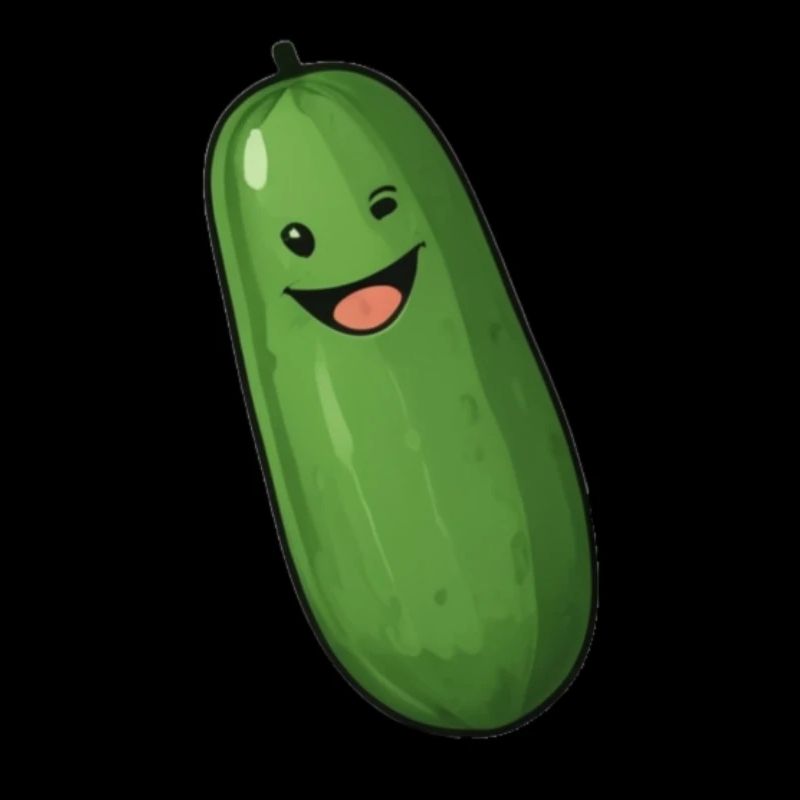 Cornichon mignon avec visage - ApriNoeScor