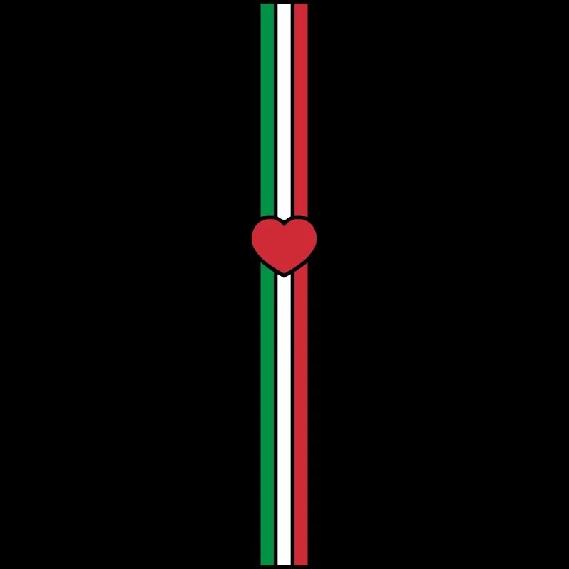 Italie drapeau ligne verticale