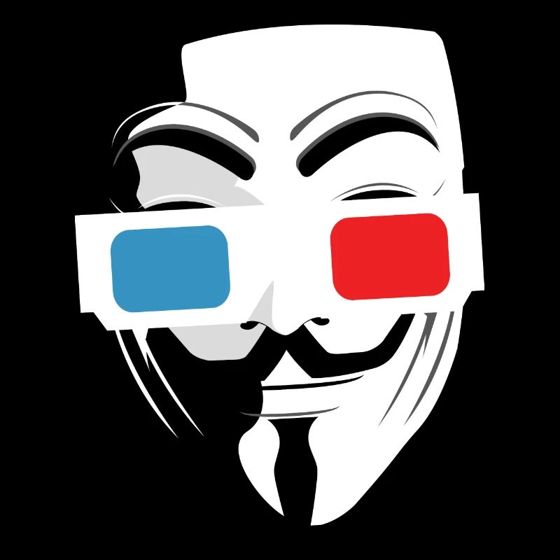 3D cinema glasses mask