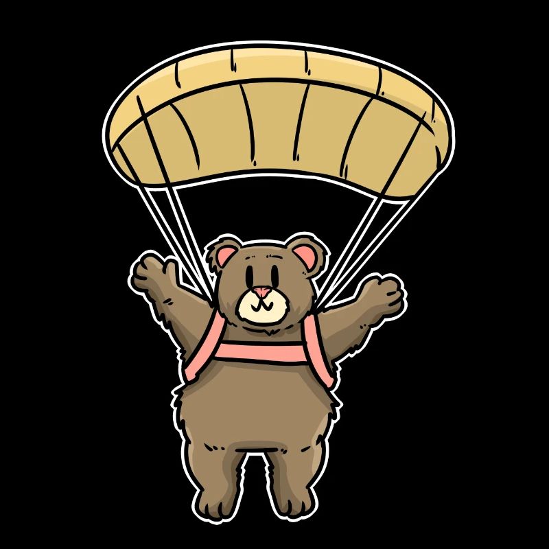 Paragliding Bear