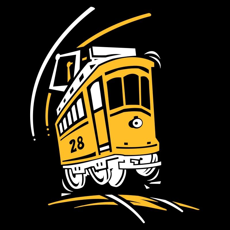 Tramway 28 cartoon Lisbonne