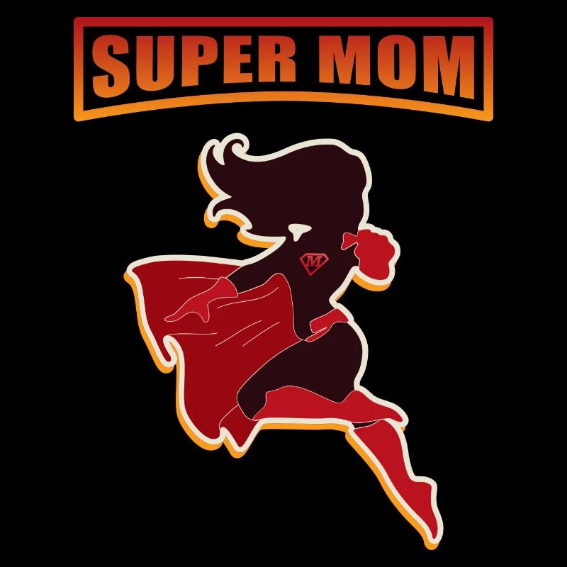 Supermom - sexy Comic Heldin mit Umhang - Geschenk