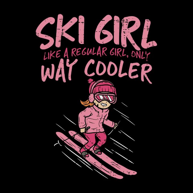 Fille de ski de sport d'hiver
