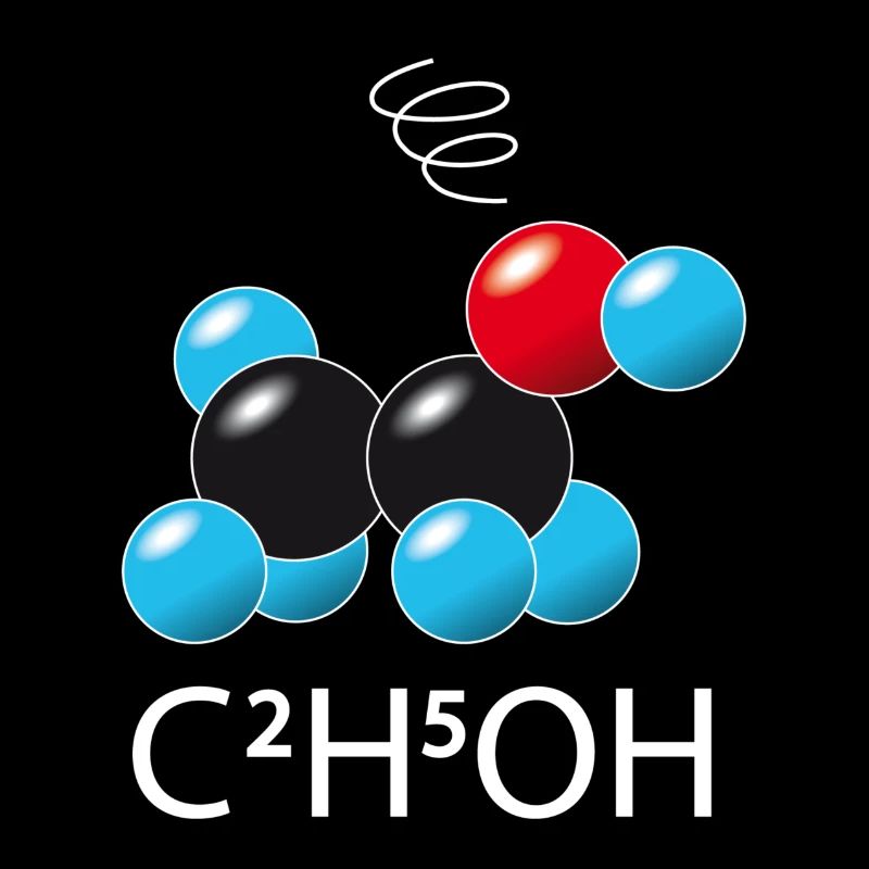 c2 h5 oh (auf dunklen T-Shirts)