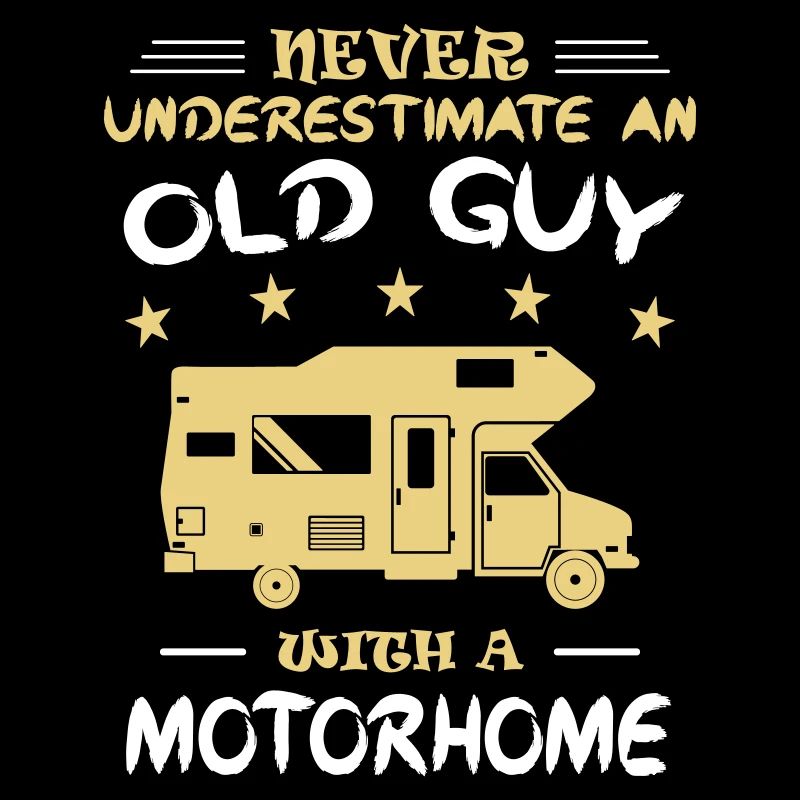 Camping camper retirees camper Old Guy Motorhome