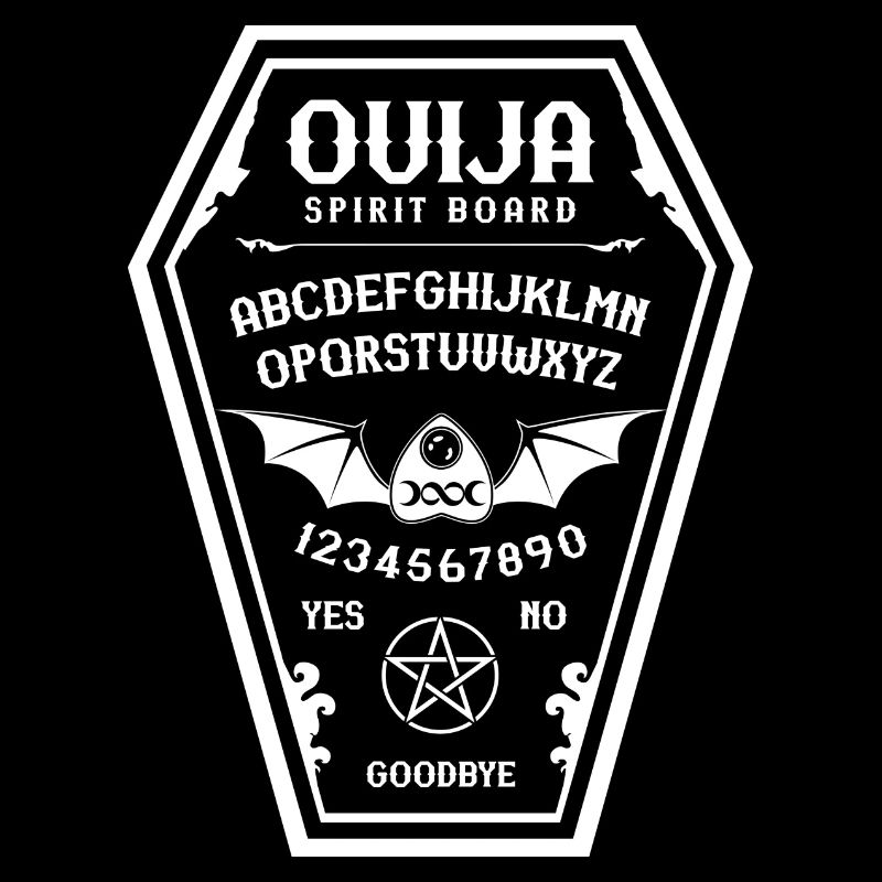 Ouija coffin - white