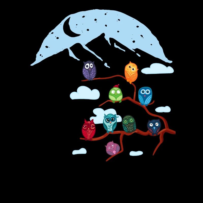 Conception graphique de paysages de montagne « Owl Conference »