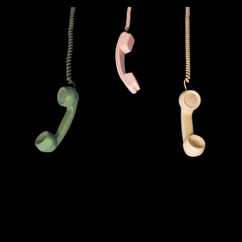 Téléphone analogique - coloré