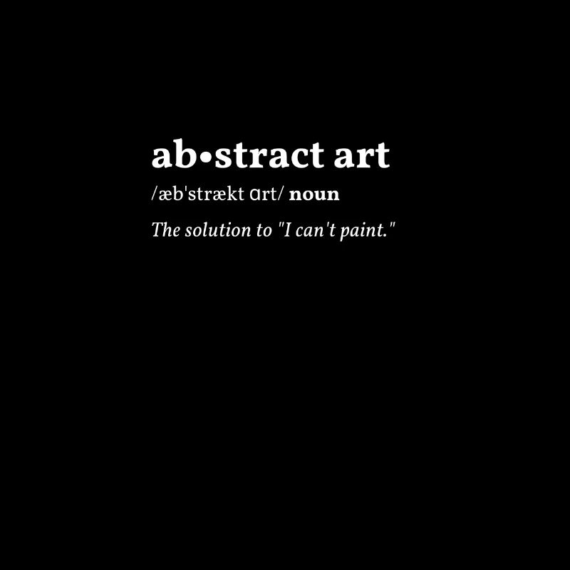 Abstract Art Clean Edition Black