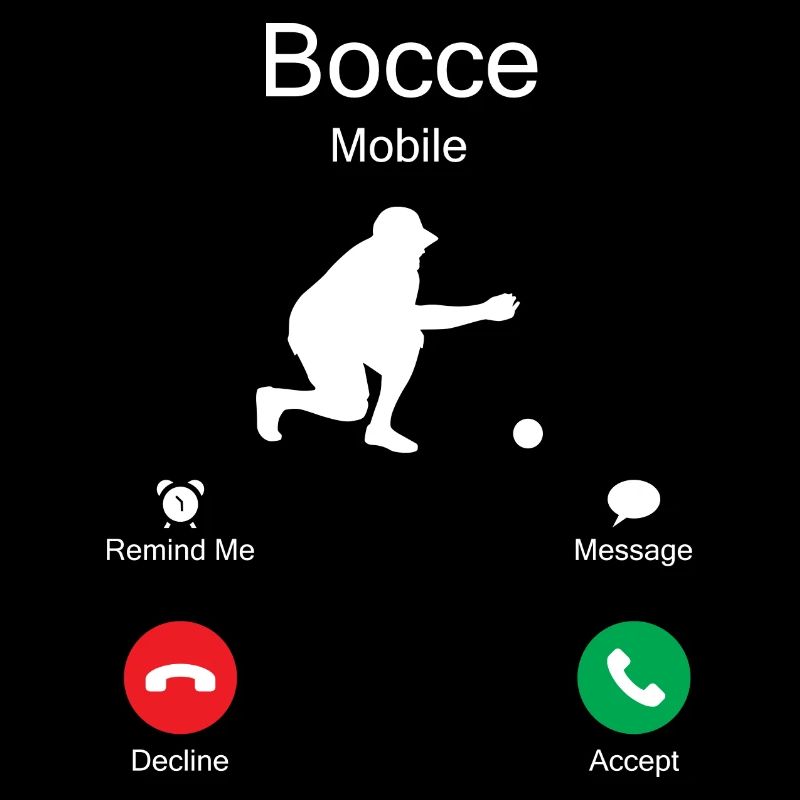 Bocce appelle - joueur de boules de pétanque bocce