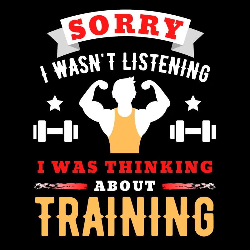 Traning Spruch GYM Fitnesstudio Geschenkidee