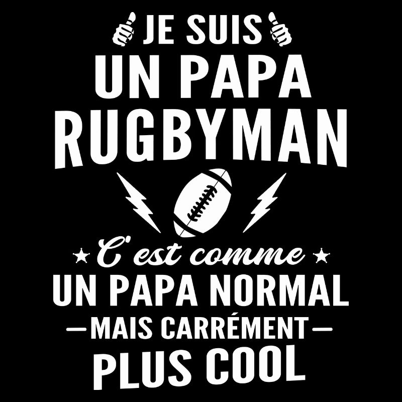 je suis un papa rugbyman
