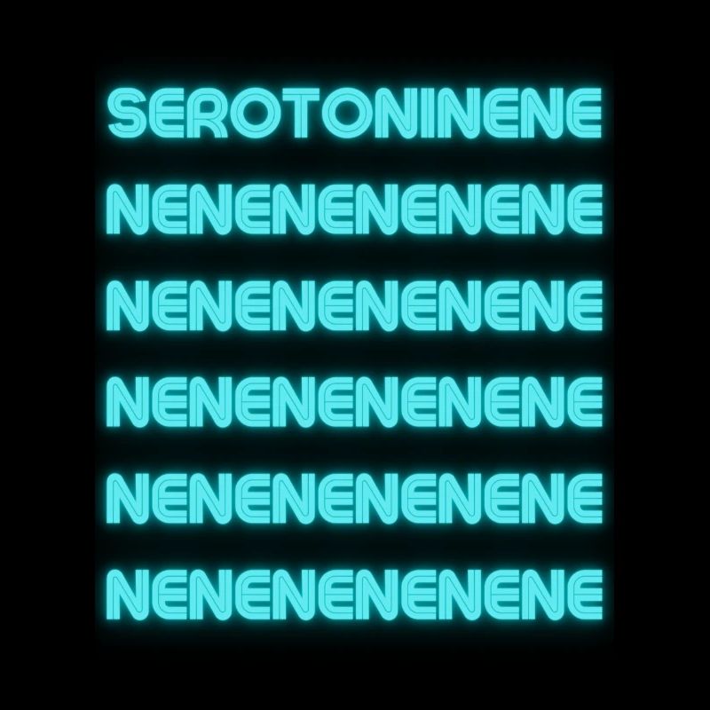 Serotonine blue neon - endless design