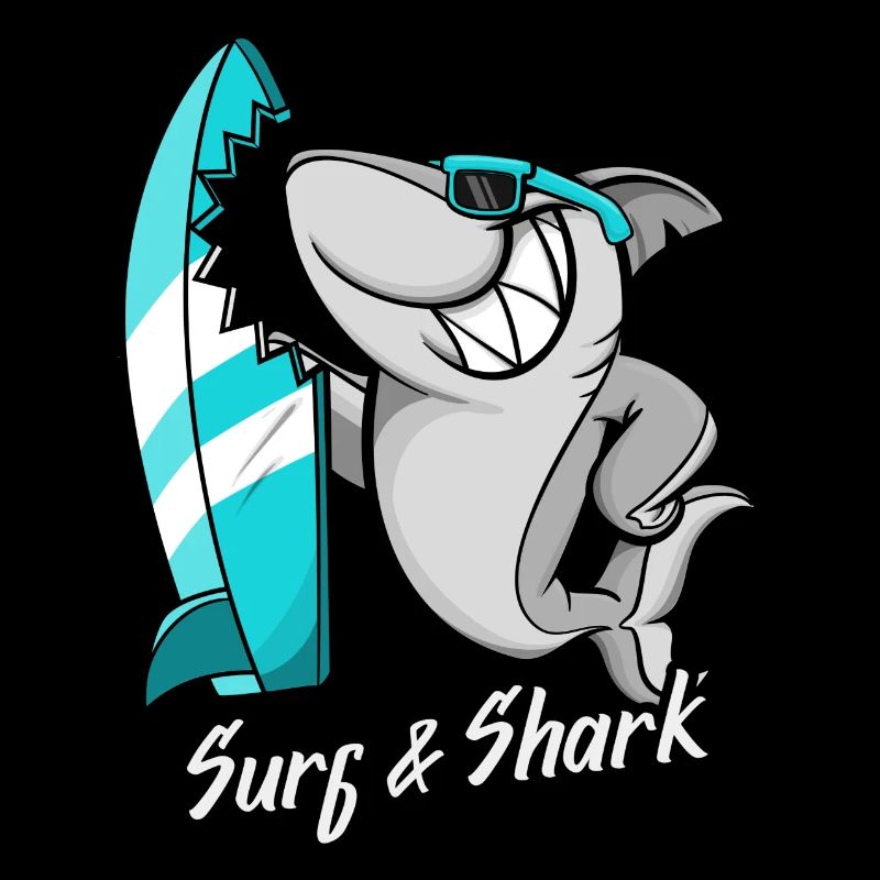 Surfing and Shark