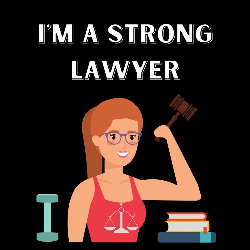 Ich bin eine muskulöse Juristin.