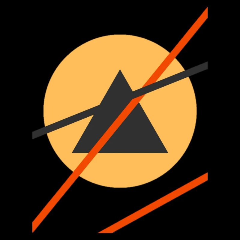 Creative art motif in abstract Bauhaus style.