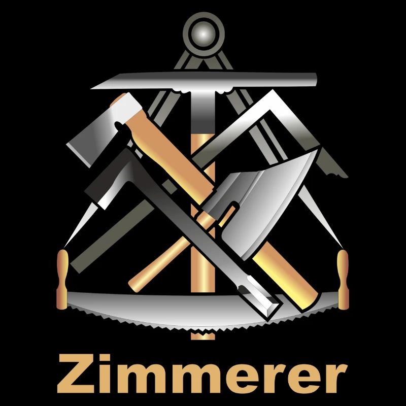 Handwerkszeichen, Zimmerer, Logo, Wappen
