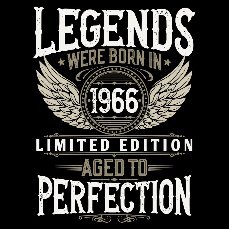 Né 1966 légendes anniversaire cadeau