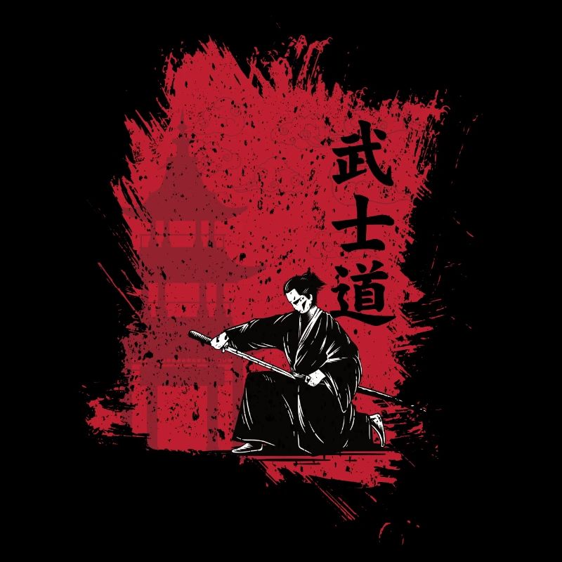 Japan japanische Kunst Samurai Kanji