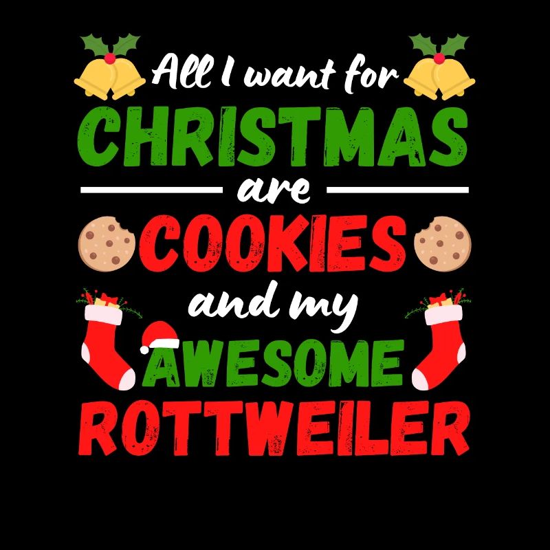 Biscuits Rottweiler de Noël