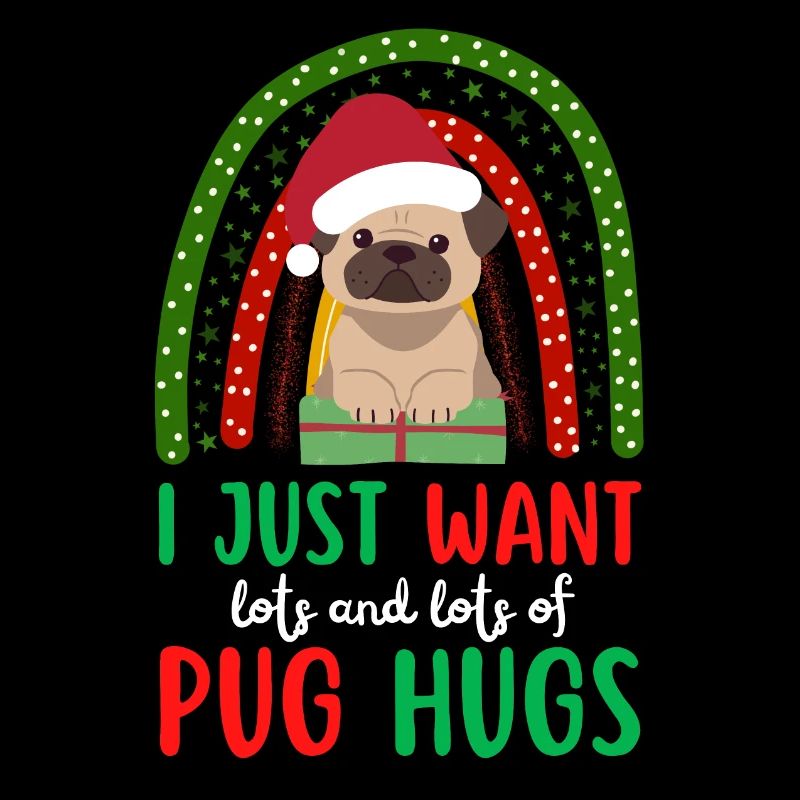 Amant de carlin mignon de Noël kawaii