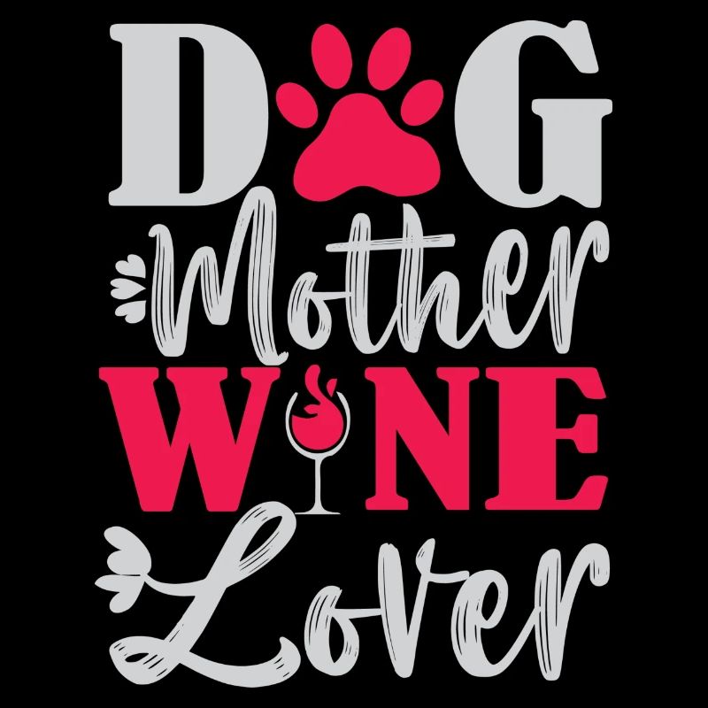 Hund Mutter Wein Liebhaber