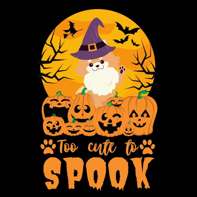 Cute Dwarf Spitz Halloween Costume Dog