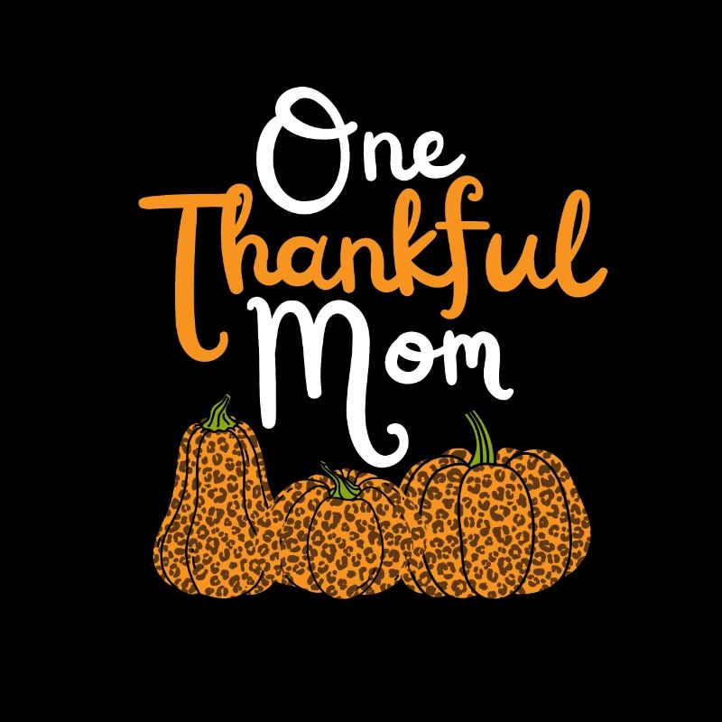 Thankful Mom Mama Herbst Kürbis Leopard Dankbarkei